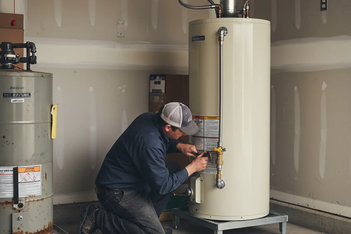 Water heater and shutoff valve replacement in South Lebanon